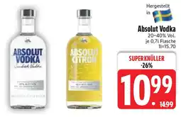 Edeka Absolut Vodka Angebot