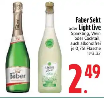 Edeka Faber Sekt oder Light live Angebot