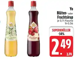 Edeka Yo oder Blüten- oc Fruchtsirup Angebot