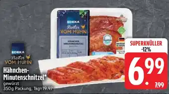 Edeka Bestes VOM HUHN Hähnchen- Minutenschnitzel Angebot
