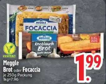 Edeka Meggle Brot oder Focaccia Angebot