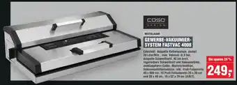 Handelshof caso DESIGN GEWERBE-VAKUUMIER- SYSTEM FASTVAC 4008 Angebot