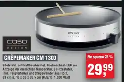 Handelshof caso DESIGN CRÊPEMAKER CM 1300 Angebot
