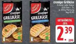 Edeka GUT&GUNSTIG cremiger Grillkäse Angebot