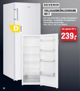 Handelshof SEVERIN VOLLRAUMKÜHLSCHRANK Angebot