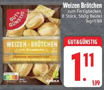 Edeka GUT&GUNSTIG Weizen Brötchen Angebot
