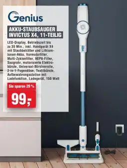 Handelshof Genius AKKU-STAUBSAUGER INVICTUS X4, 11-TEILIG Angebot