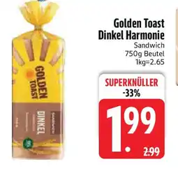 Edeka Golden Toast Dinkel Harmonie Angebot
