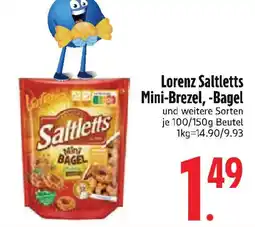 Edeka Lorenz Saltletts Mini-Brezel, -Bagel Angebot