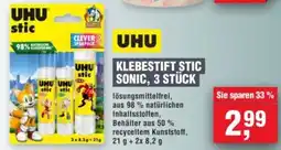 Handelshof UHU KLEBESTIFT STIC SONIC, 3 STÜCK Angebot