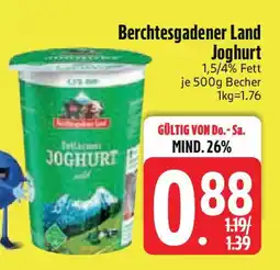 Edeka Berchtesgadener Land Joghurt Angebot