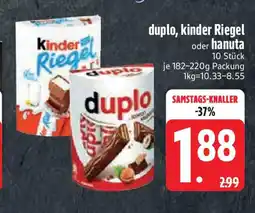 Edeka duplo, kinder Riegel oder hanuta Angebot
