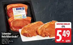 Edeka Schweine- Holzfällersteaks Angebot