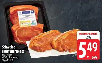 Edeka Schweine- Holzfällersteaks Angebot