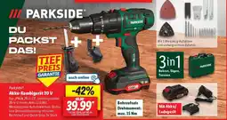 Lidl PARKSIDE Akku-Kombigerät 20 V Angebot