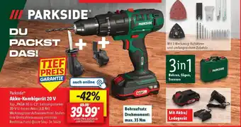 Lidl PARKSIDE Akku-Kombigerät 20 V Angebot