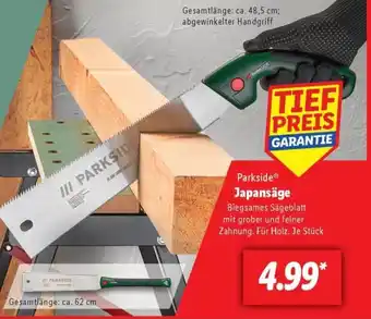 Lidl Parkside Japansäge Angebot