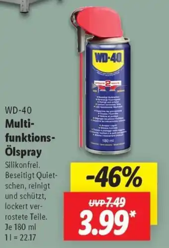 Lidl WD-40 Multi- funktions- Ölspray Angebot
