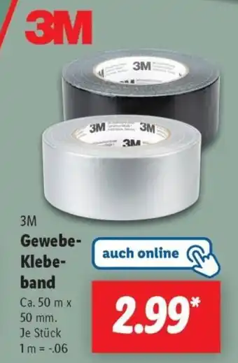 Lidl 3M Gewebe- Klebe- band Angebot