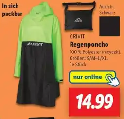 Lidl CRIVIT Regenponcho Angebot