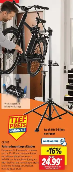 Lidl CRIVIT Fahrradmontageständer Angebot