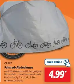 Lidl CRIVIT Fahrrad-Abdeckung Angebot