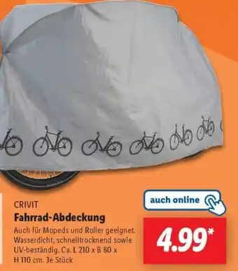 Lidl CRIVIT Fahrrad-Abdeckung Angebot