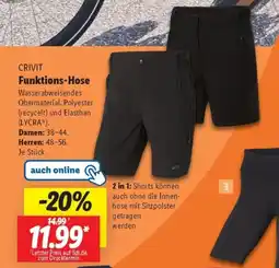 Lidl CRIVIT Funktions-Hose Angebot
