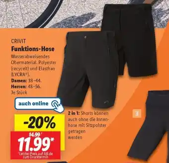 Lidl CRIVIT Funktions-Hose Angebot