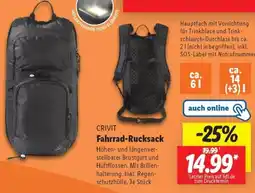 Lidl CRIVIT Fahrrad-Rucksack Angebot