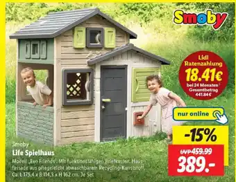 Lidl Smoby Life Spielhaus Angebot