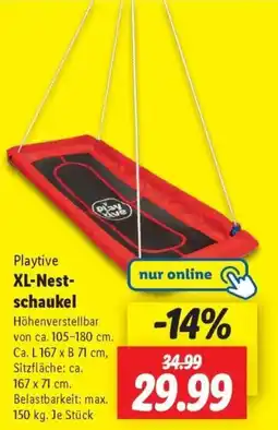 Lidl Playtive XL-Nest- schaukel Angebot