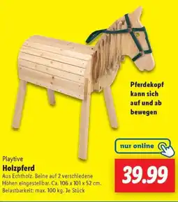 Lidl Playtive Holzpferd Angebot