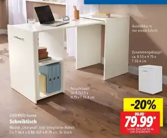 Lidl LIVARNO home Schreibtisch Angebot