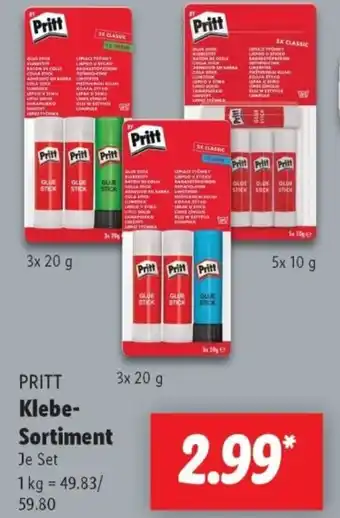 Lidl PRITT Klebe- Sortiment Angebot