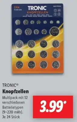 Lidl TRONIC Knopfzellen Angebot
