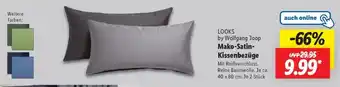 Lidl LOOKS by Wolfgang Joop Mako-Satin- Kissenbezüge Angebot