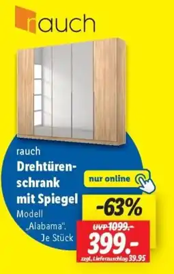 Lidl rauch Drehtüren- schrank mit Spiegel Angebot