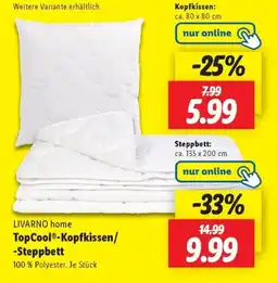 Lidl LIVARNO home TopCool-Steppbett Angebot