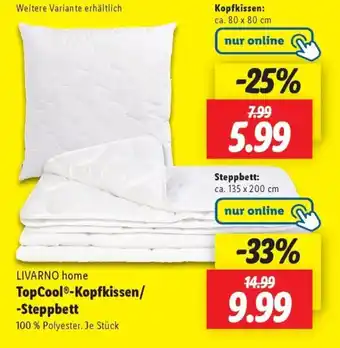 Lidl LIVARNO home TopCool-Steppbett Angebot