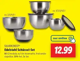 Lidl SILVERCREST Edelstahl Schüssel-Set Angebot