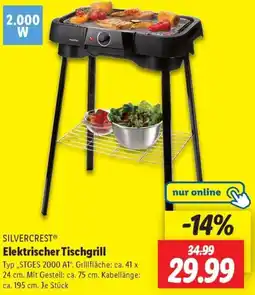 Lidl SILVERCREST Elektrischer Tischgrill Angebot