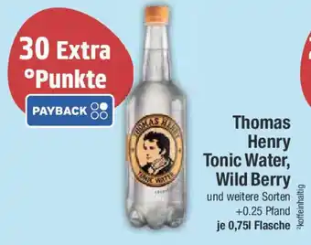 E-Center Thomas Henry Tonic Water, Wild Berry Angebot