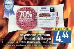E-Center Bayerische Premium- Rindfleisch-Burger Angebot