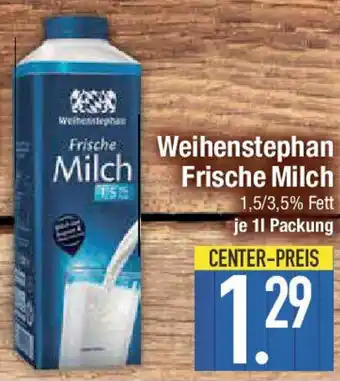 E-Center Weihenstephan Frische Milch Angebot