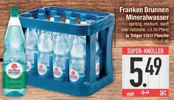 E-Center Franken Brunnen Mineralwasser Angebot
