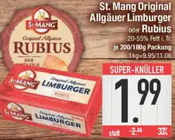 E-Center St. Mang Original Allgäuer Limburger oder Rubius Angebot