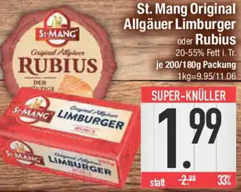E-Center St. Mang Original Allgäuer Limburger oder Rubius Angebot