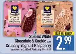 E-Center Stieleis White Chocolate & Cookie oder Crunchy Yoghurt Raspberry Angebot