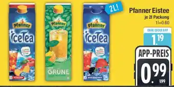 E-Center Pfanner Eistee Angebot